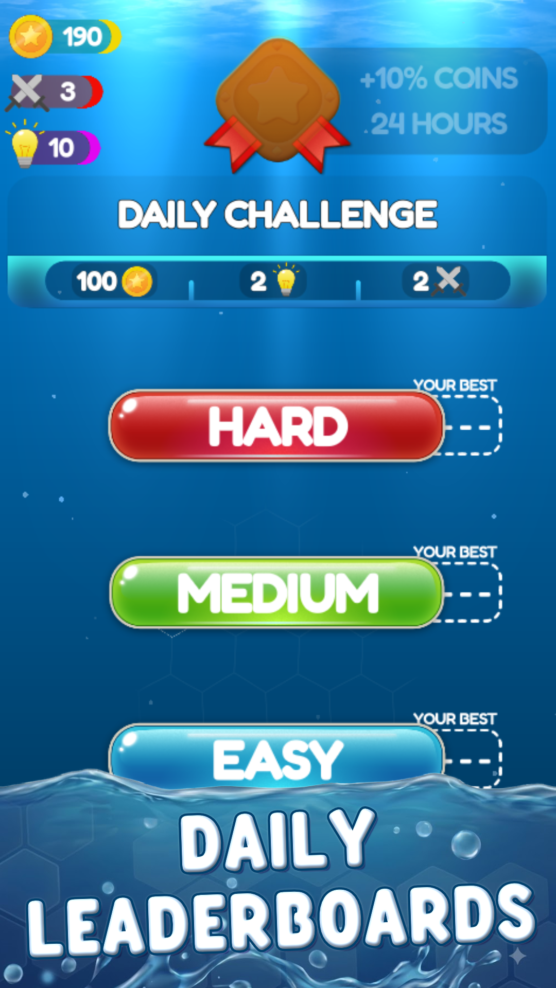 Daily leaderboards
