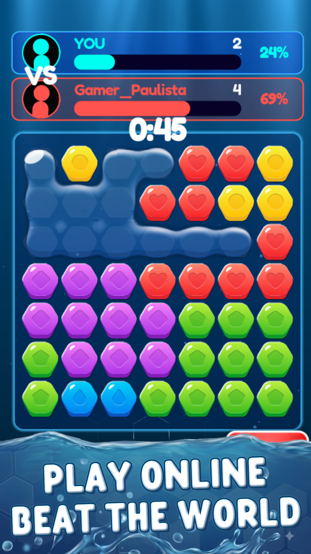 Flood online multiplayer match